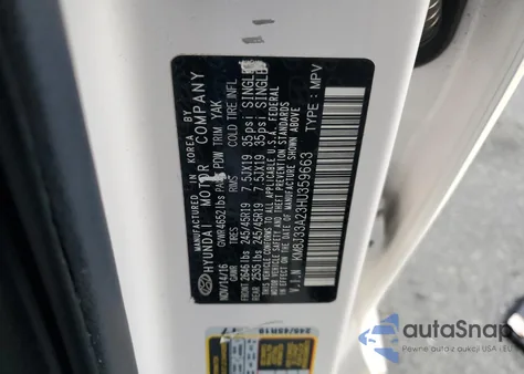 2017 Hyundai Tucson Limited z USA, uszkodzony, nr VIN KM8J33A23HU359663